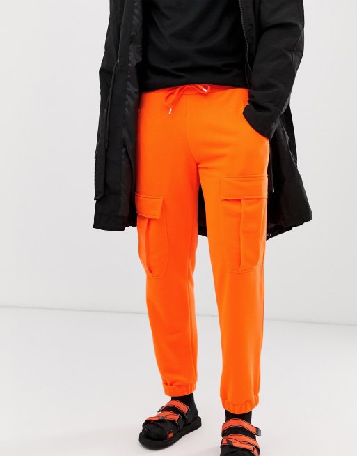 Orange on sale cargo joggers