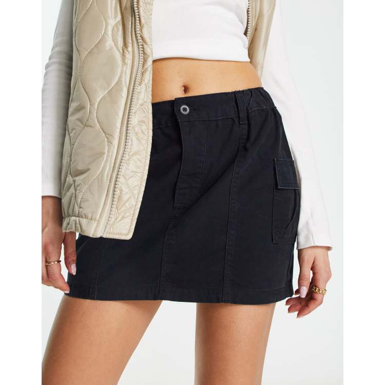 Cargo mini skirt black sale