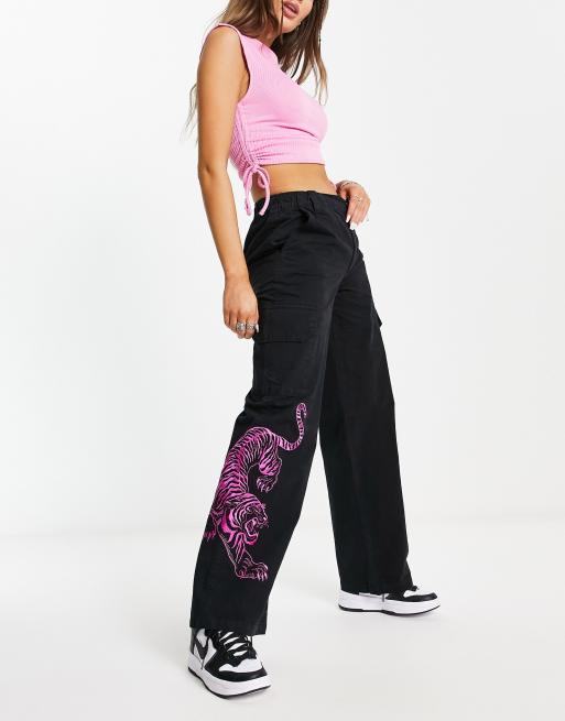 Buy Only Play Play Tiger Two Tone Leggings - Black