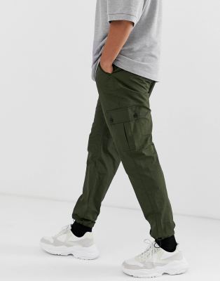 asos green cargo pants