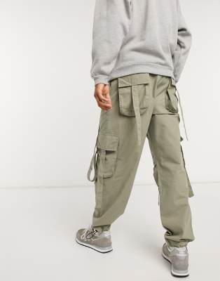 asos green cargo pants