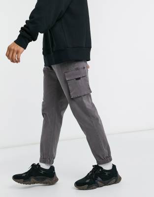 asos black cargo pants