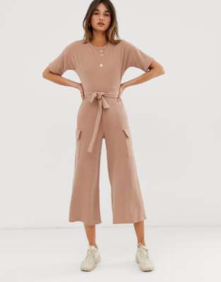 short sleeve cotton jumpsuit