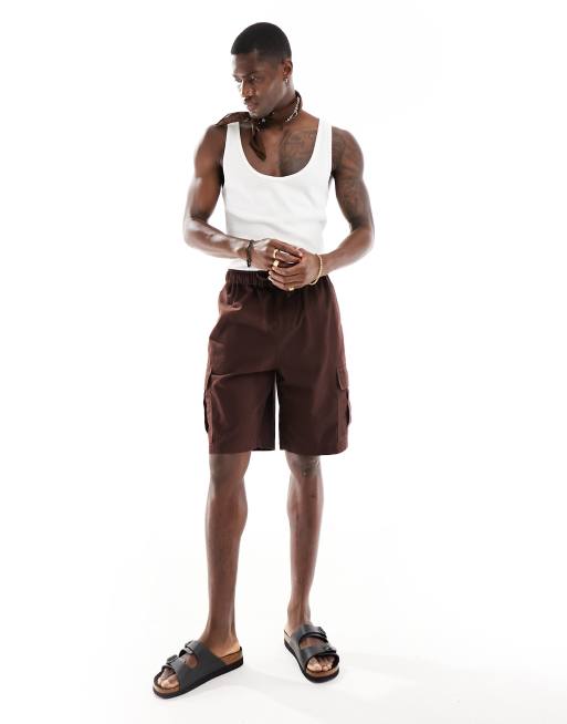 FhyzicsShops DESIGN cargo short in brown