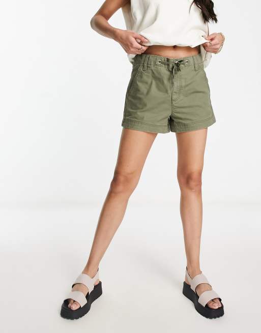 Cheap khaki shorts on sale womens