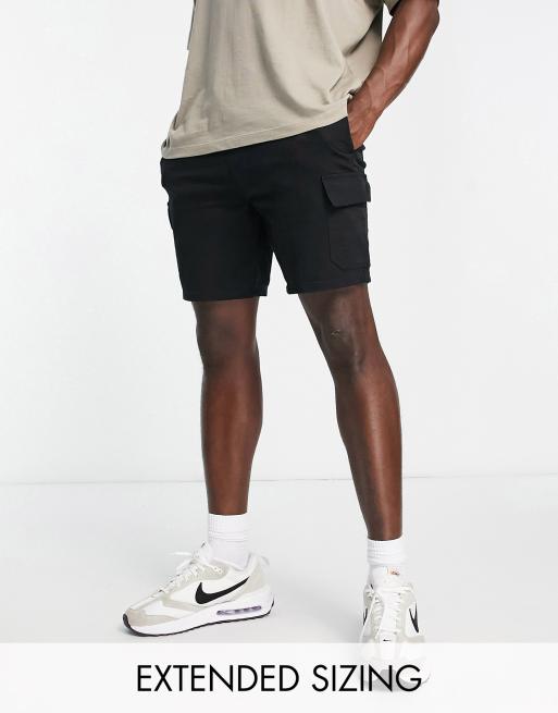 Black cargo mens store shorts