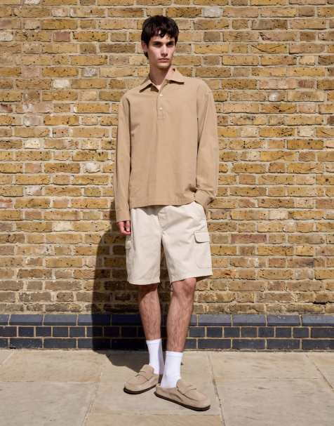 ASOS DESIGN – Cargo-Shorts in Steinbeige - view 1