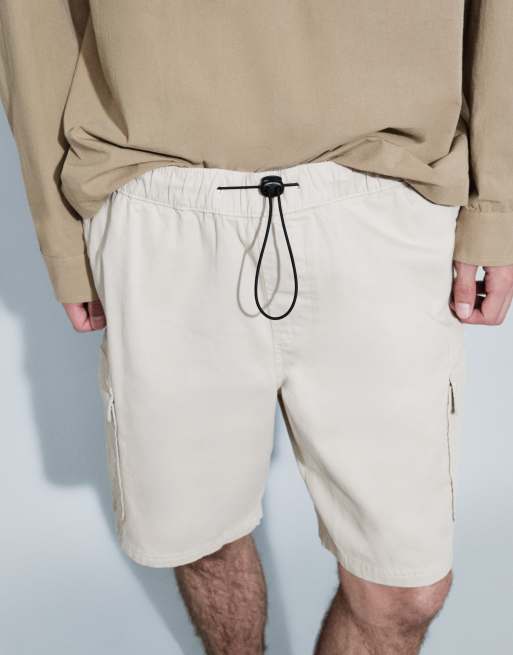 ASOS DESIGN cargo shorts in stone, 2 of 9