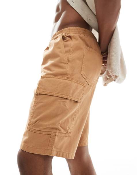 ASOS DESIGN cargo shorts in tobacco - view 1