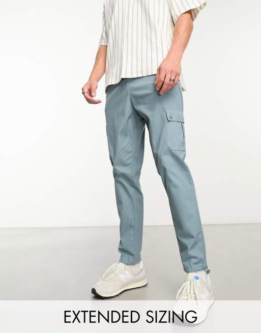 ASOS DESIGN cargo tapered pants in gray