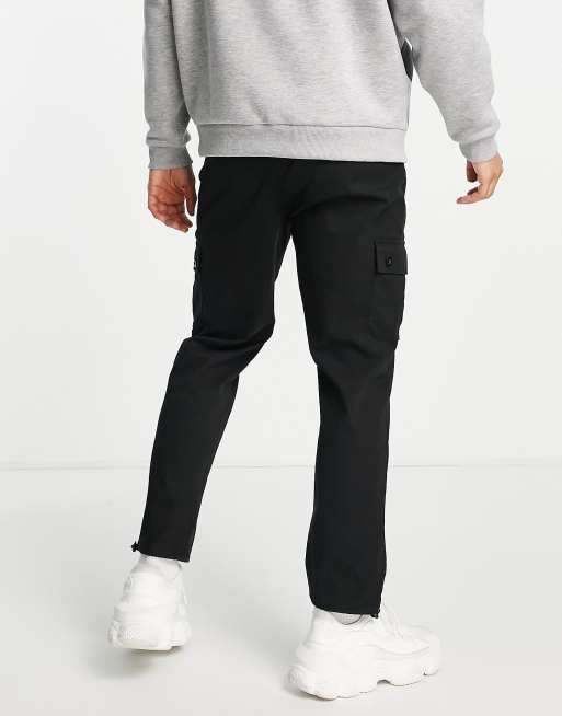 ASOS DESIGN tapered cargo pants in dusty pink