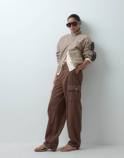 ASOS DESIGN cargo utility souple chocolat - view 1