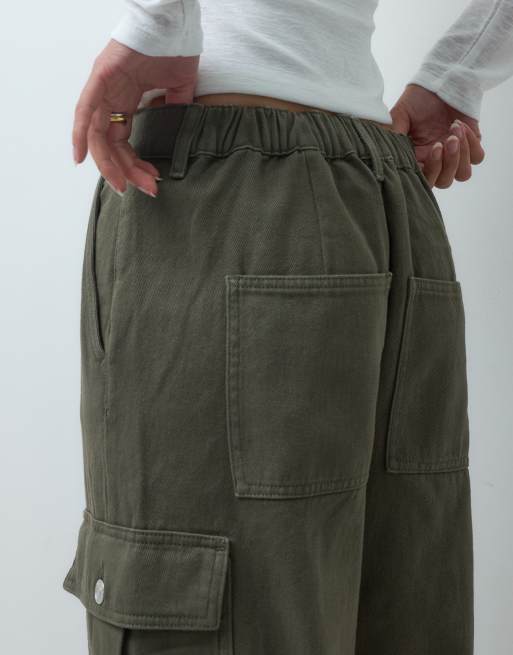 ASOS DESIGN cargo utility souple kaki, 3 de 5