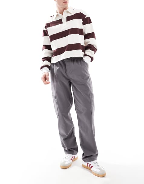ASOS DESIGN - Cargobroek met rechte pasvorm in grijs - view 1