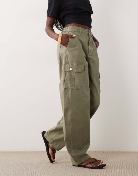 ASOS DESIGN – Cargohose in weichem Khaki - view 1