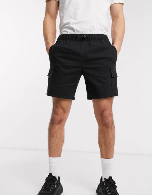 ASOS DESIGN - Cargoshort in zwart