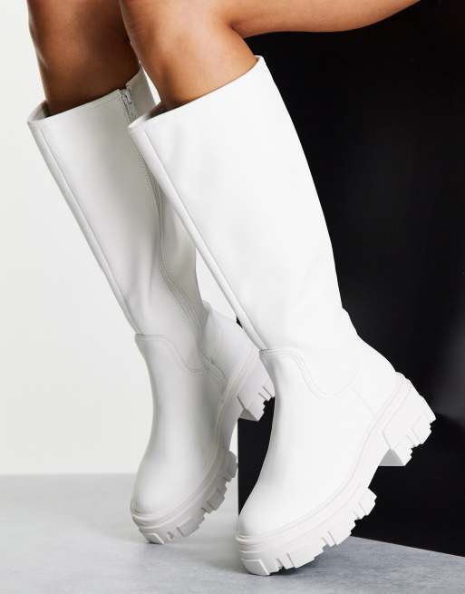 carla chunky flat boots