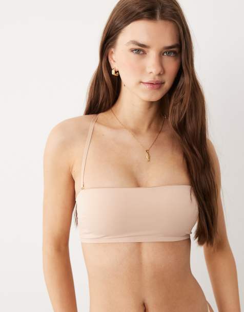 ASOS DESIGN – Carla – Geschmeidige Lingerie in Beige - view 1