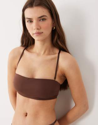Asos Design Carla Smoothing Multiway Strapless Bra With Removable Pads In Brown