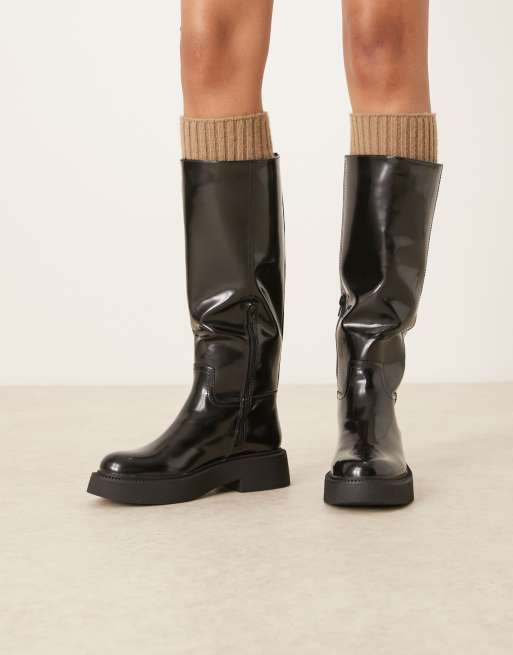 ASOS DESIGN - Carlisle - Stivali neri bassi da equitazione, 4 di 4
