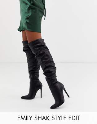 slouch stiletto boots