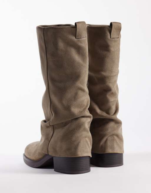 ASOS DESIGN - Carrie - Bottes souples avec rabat - Sable, 2 de 4