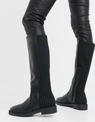 asos flat knee high boots