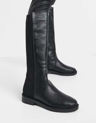 asos flat knee high boots