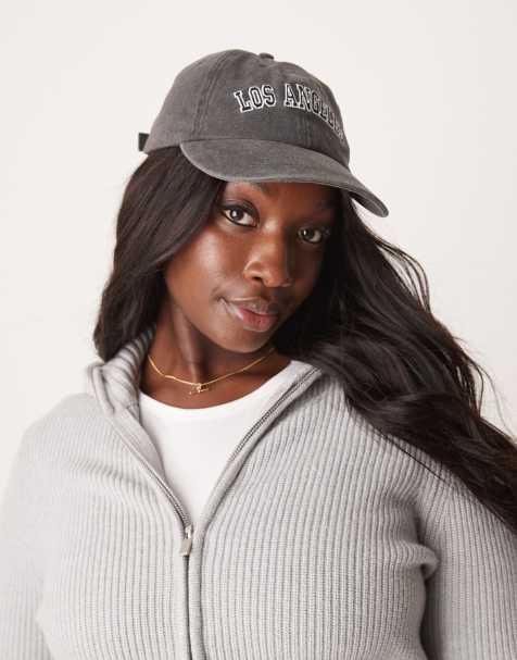 ASOS DESIGN - Casquette à inscription - Noir délavé - view 1
