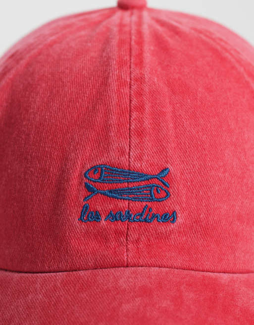 ASOS DESIGN - Casquette à motif poisson - Rouge, 2 de 3
