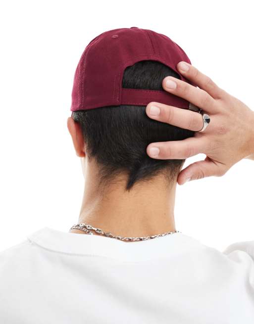 ASOS DESIGN - Casquette avec Room Service brodé - Bordeaux, 3 de 3