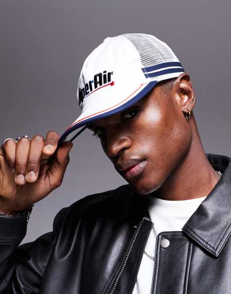 ASOS DESIGN - Casquette camionneur à motif - Blanc - view 1