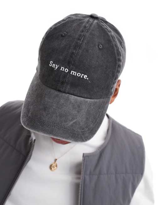 ASOS DESIGN - Casquette de baseball souple avec broderie - Noir délavé, 2 de 4