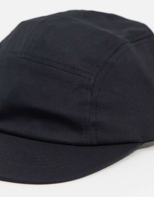 ASOS DESIGN - Casquette en coton à 5 empiècements - Noir, 2 de 4