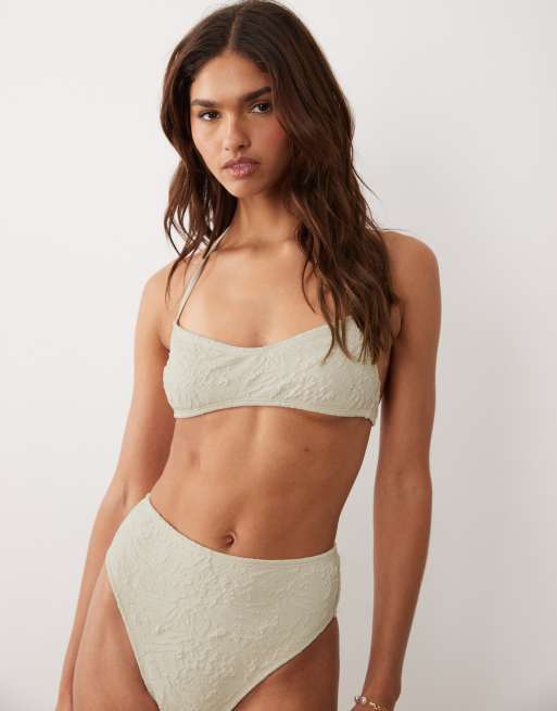 ASOS DESIGN – Cassi – Bikini w kolorze szampana, 3 z 6