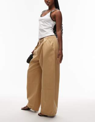 ASOS DESIGN casual cocoon chino trouser in camel