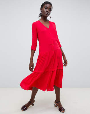 red maxi dress asos