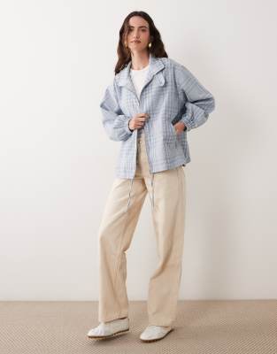 Asos Design Casual Harrington Jacket In Multi
