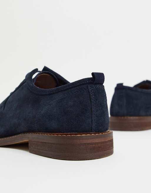 Asos blue suede on sale shoes