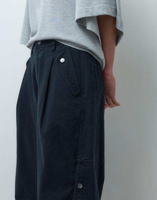 ASOS DESIGN casual utility pants with pocket detailing in black, 5 of 5