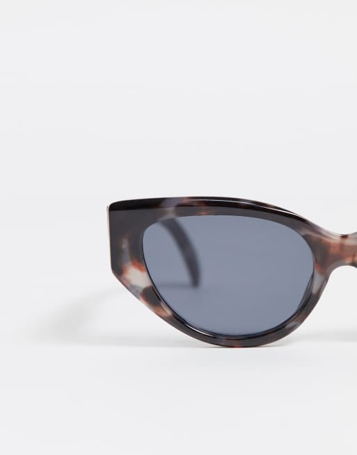 ASOS DESIGN – Cat-Eye-Sonnenbrille in grauer Schildpatt-Optik - GREY, 2 von 4