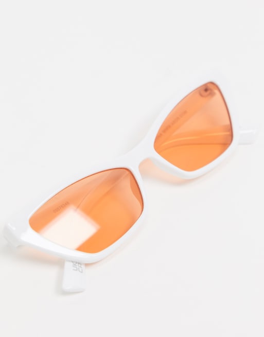 Orange and white sunglasses store