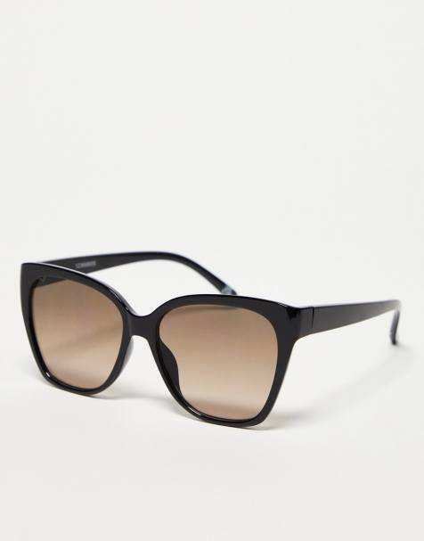 ASOS DESIGN cat eye sunglasses with brown lens