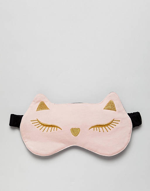 ASOS DESIGN Cat Eyes Eye Mask & Bag