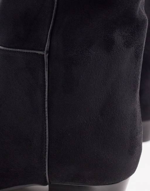 ASOS DESIGN – Catalina– Lässige, kniehohe Stiefel in Schwarz mit schmalem Schnitt, 4 von 4