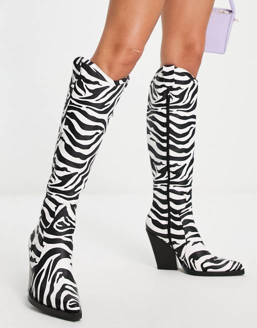 Zebra 2024 cowgirl boots