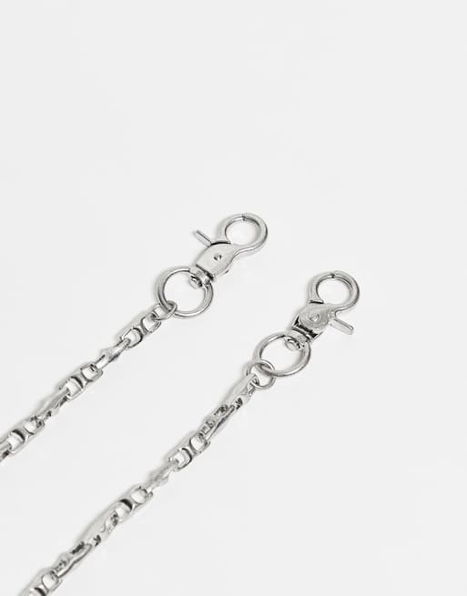 ASOS DESIGN - Catenina per jeans argentata, 3 di 3