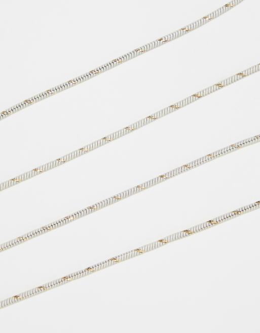 ASOS DESIGN - Catenina per occhiali da sole in corda di metallo grigia , 4 di 4