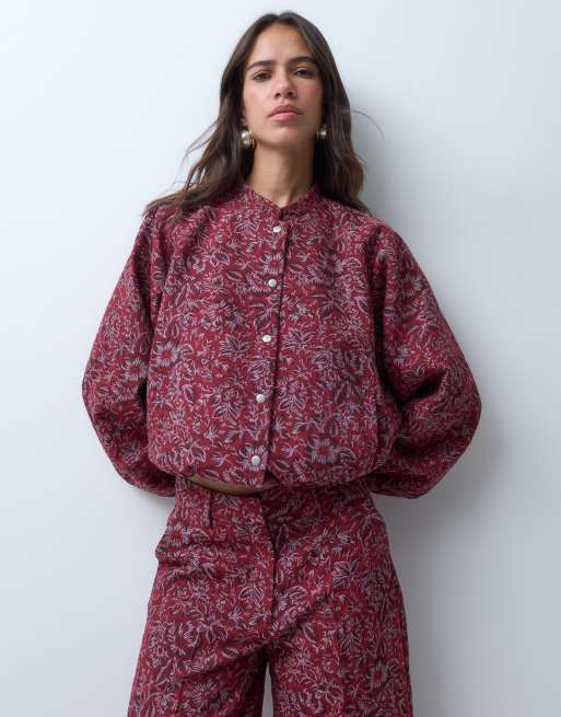 ASOS DESIGN cazadora bomber de tapiz floral, 2 de 4