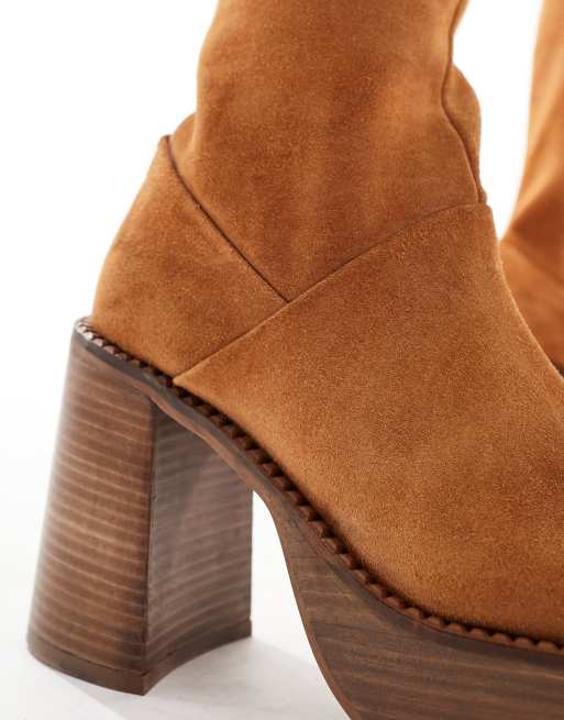 Maisie suede best sale platform ankle boot